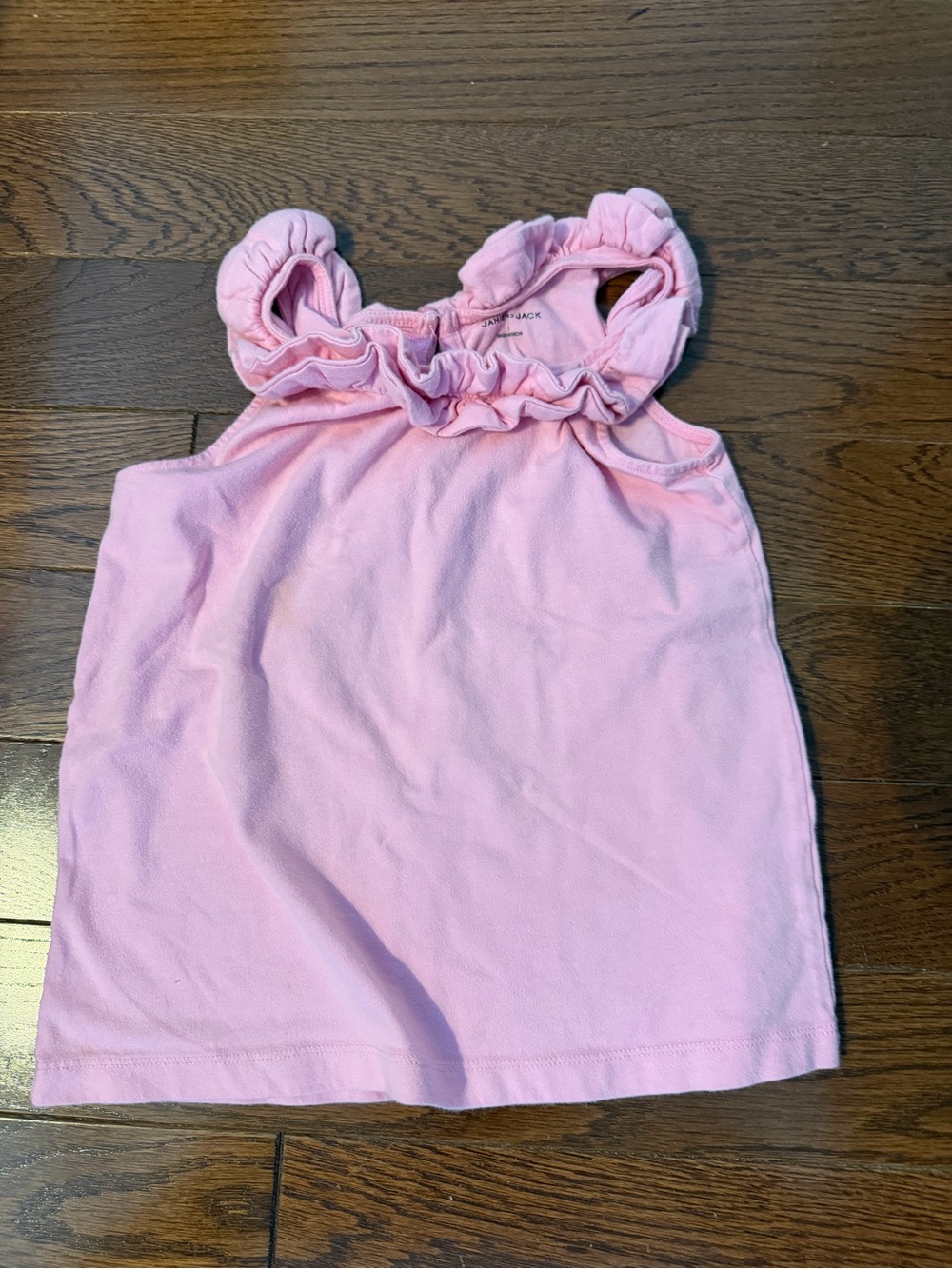 Girls Janie & Jack Pink Ruffle Sleeveless Top. Size 8.